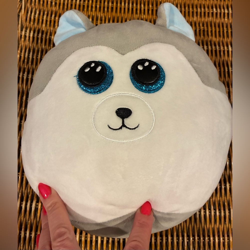 ⭐️3/$15⭐️Ty Squish-A-Boos Slush the Husky plush pillow